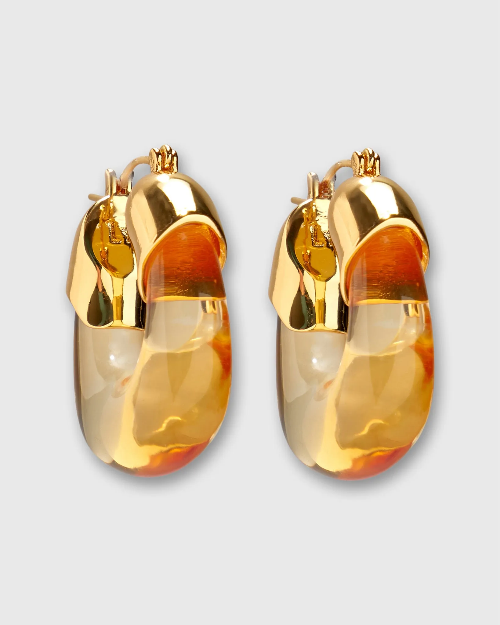 Mini Organic Hoop Earrings in Honey sold by Mashburn product image thumbnail 3