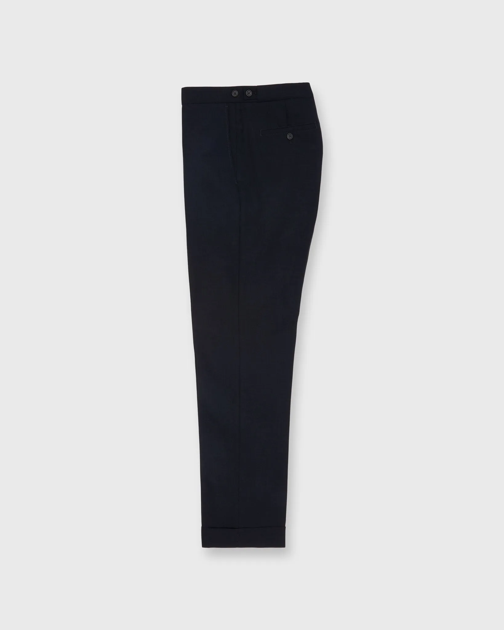 Ghost Trouser in Navy High-Twist sold by Mashburn
