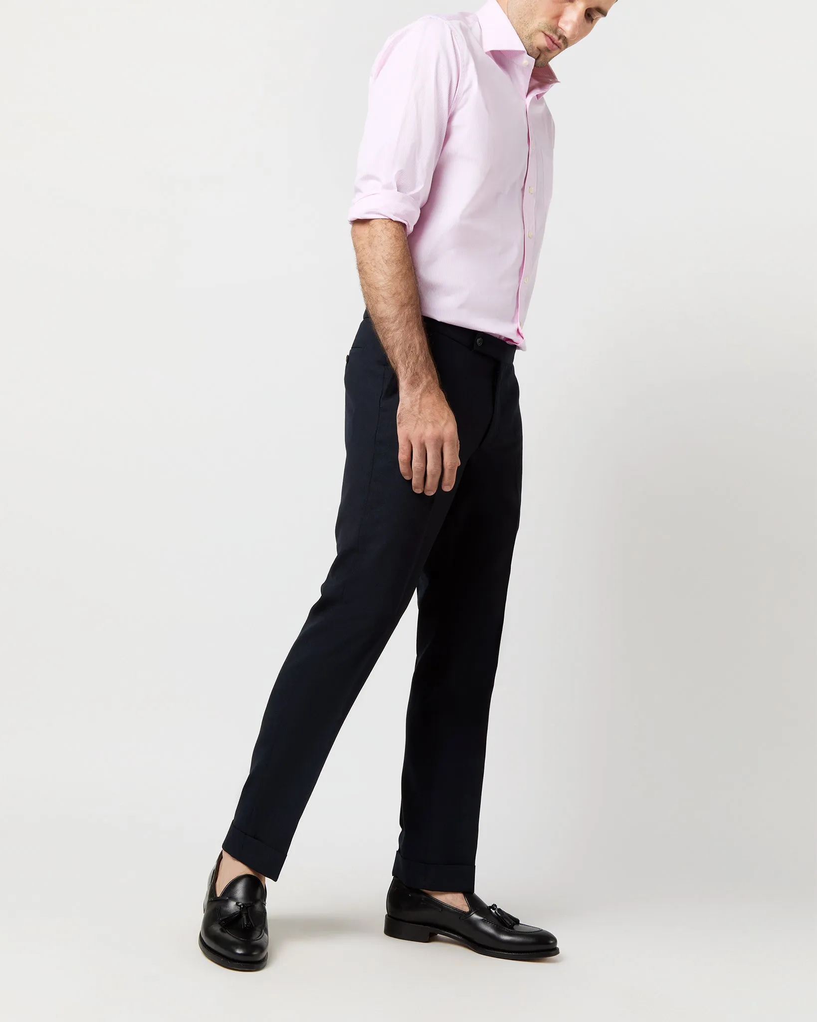 Ghost Trouser in Navy High-Twist sold by Mashburn product image thumbnail 3