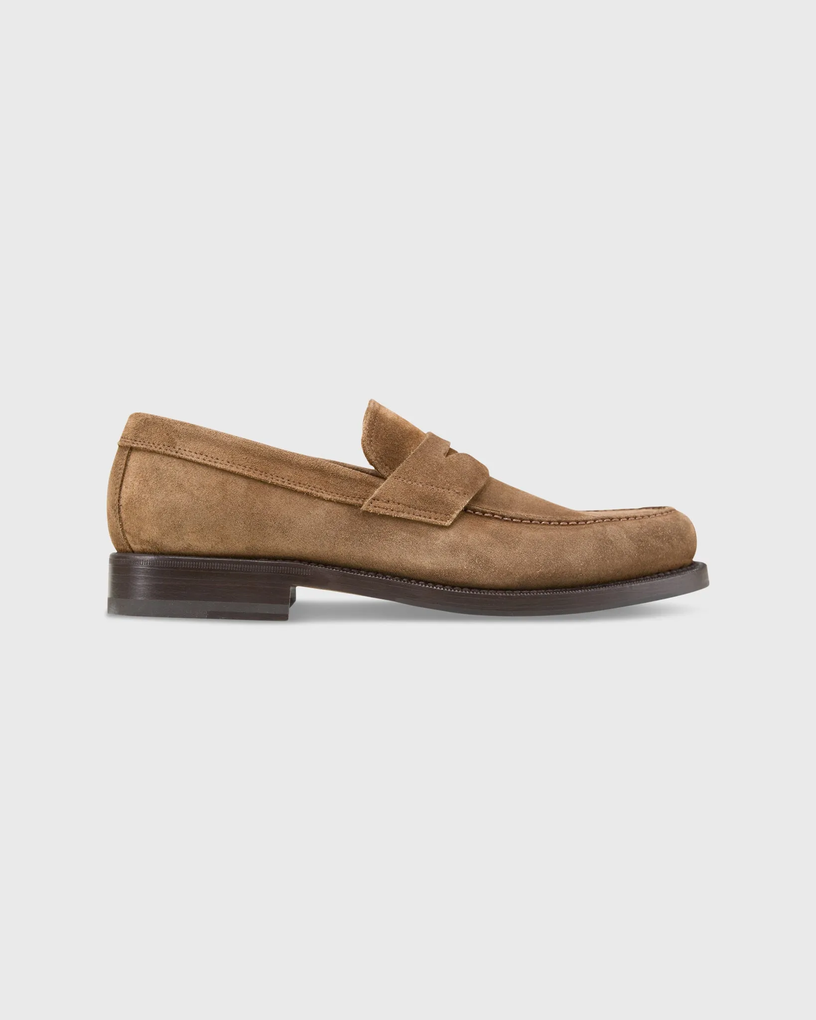 Italian Penny Loafer in Cigar Suede sold by Mashburn product image thumbnail 2