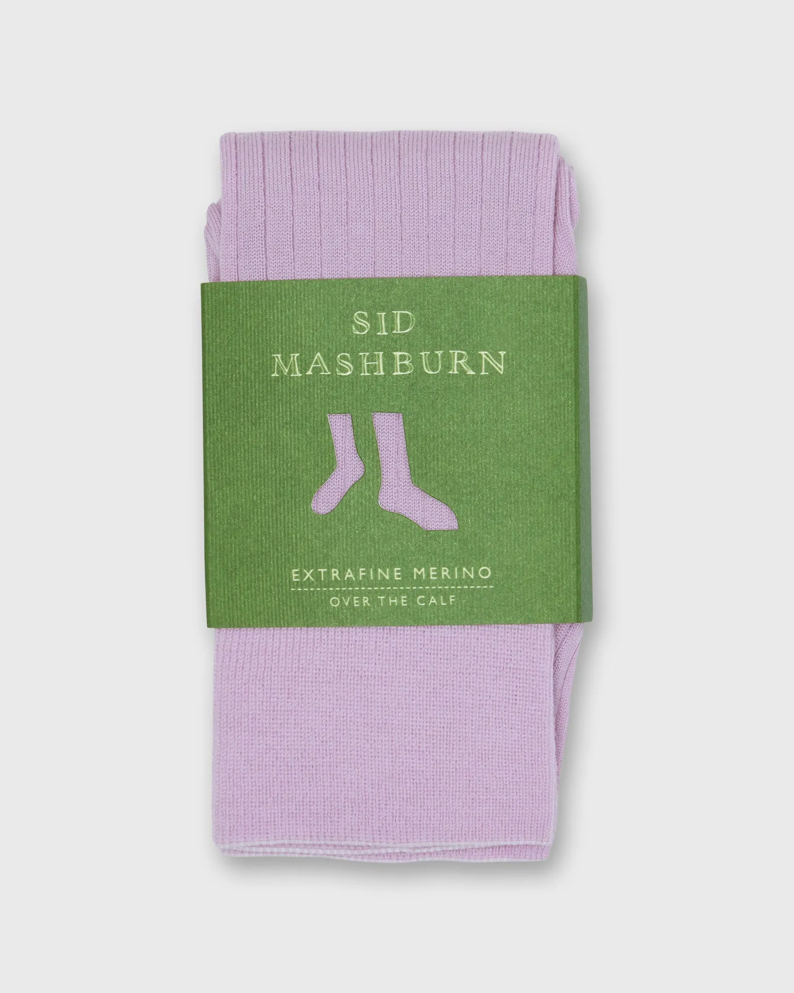 Over-The-Calf Dress Socks in Orchid Extra Fine Merino sold by Mashburn product image thumbnail 2