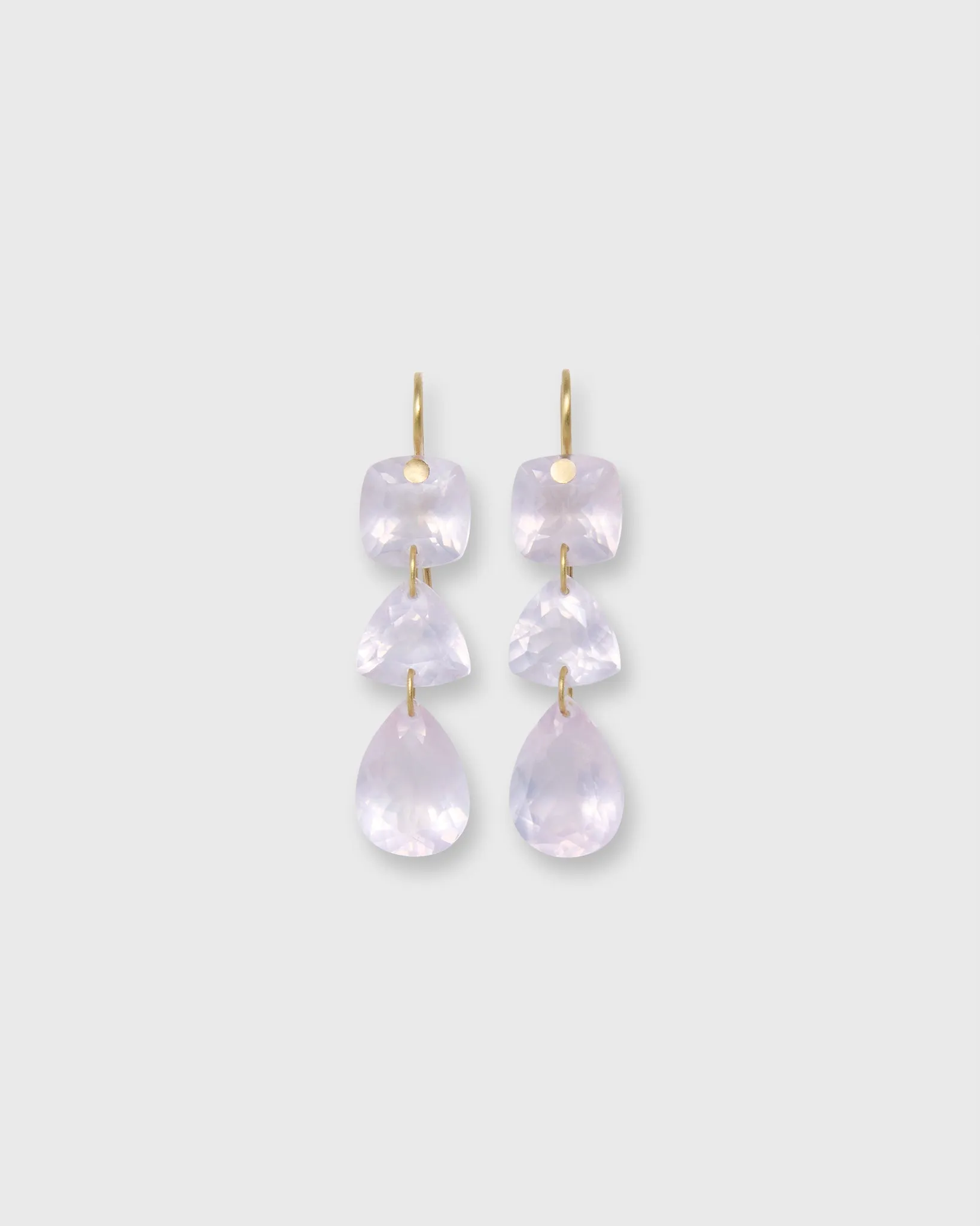 Jemima Earrings in Rose Quartz sold by Mashburn