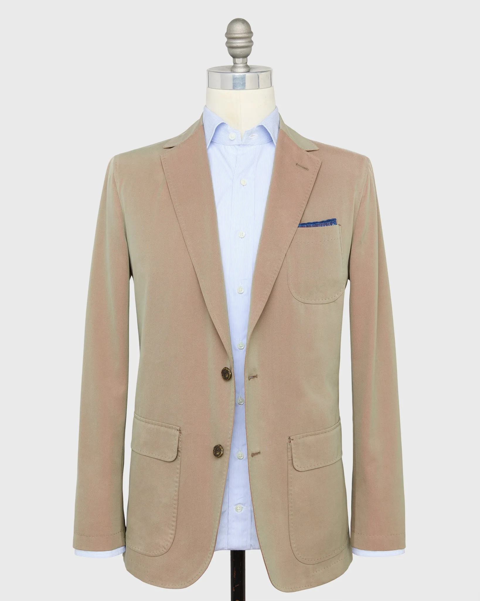 Ghost Blazer in Khaki/Red Solaro sold by Mashburn product image thumbnail 4