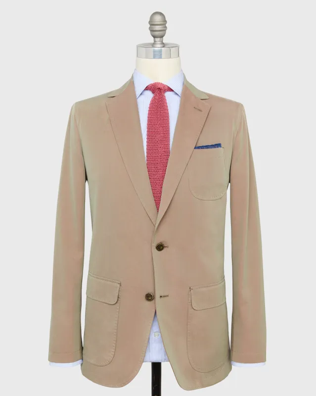 Ghost Blazer in Khaki/Red Solaro sold by Mashburn