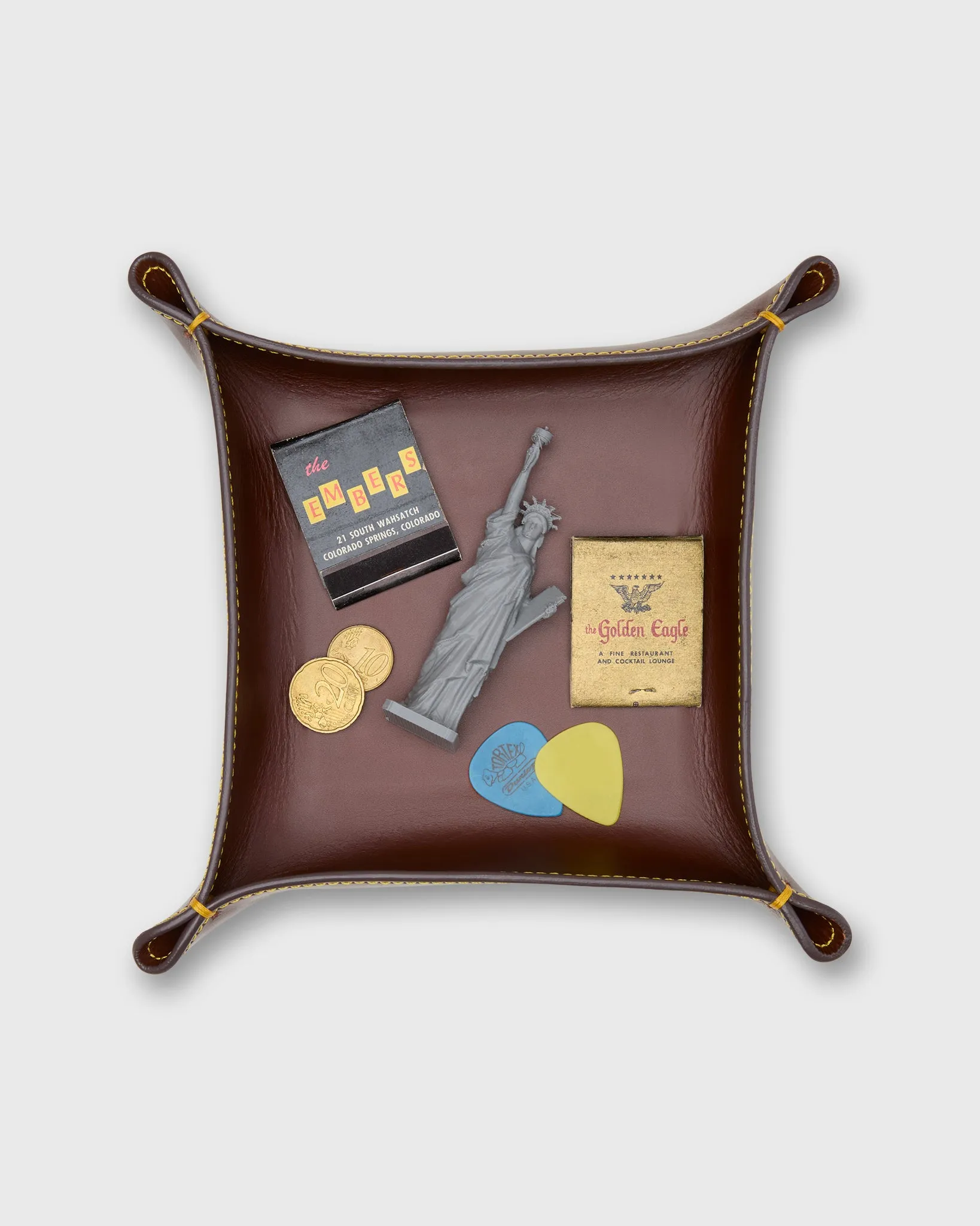 Medium Tray in Papaya Leather sold by Mashburn product image thumbnail 2