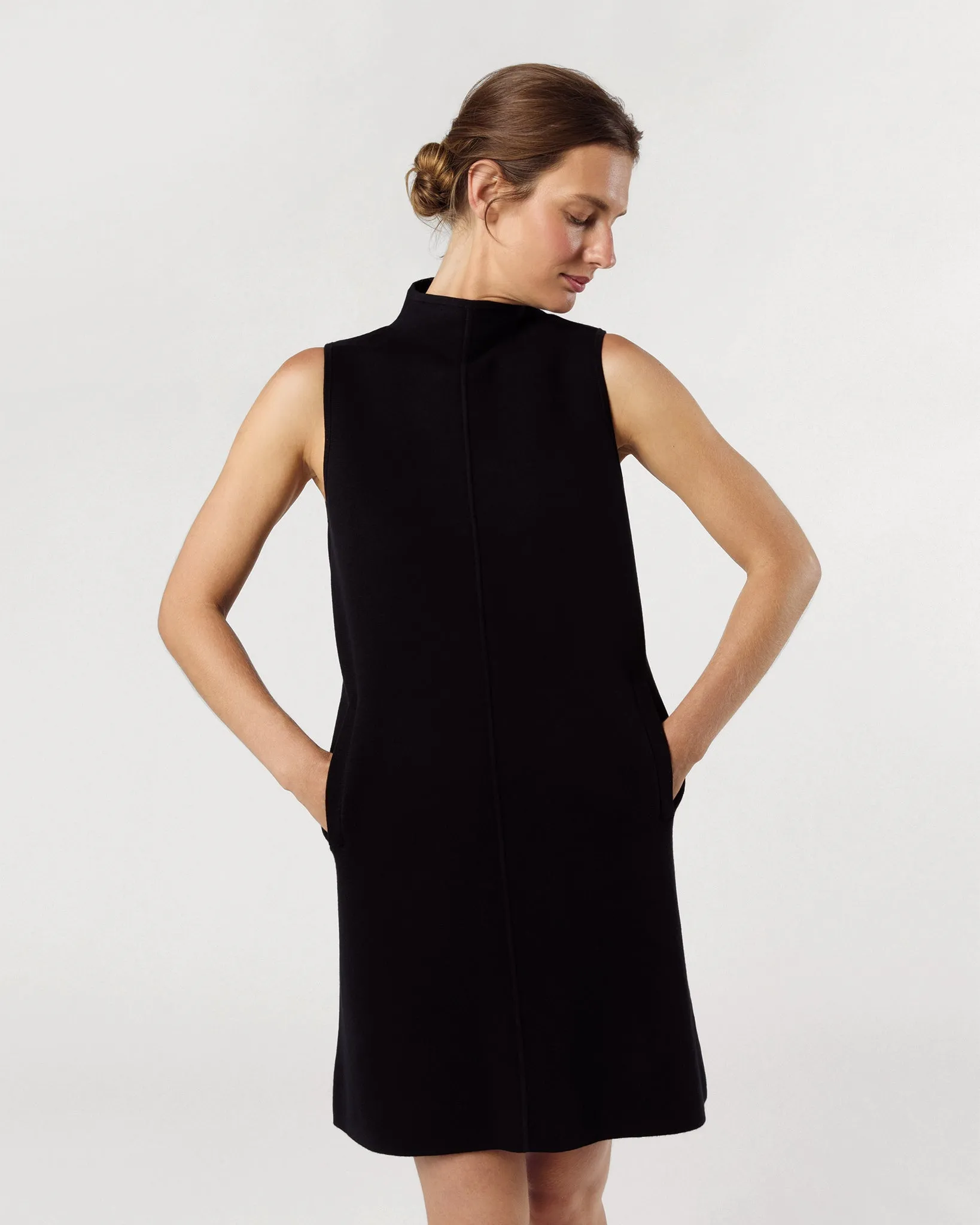 Rebel Dress in Black Cotton/Silk sold by Mashburn product image thumbnail 3