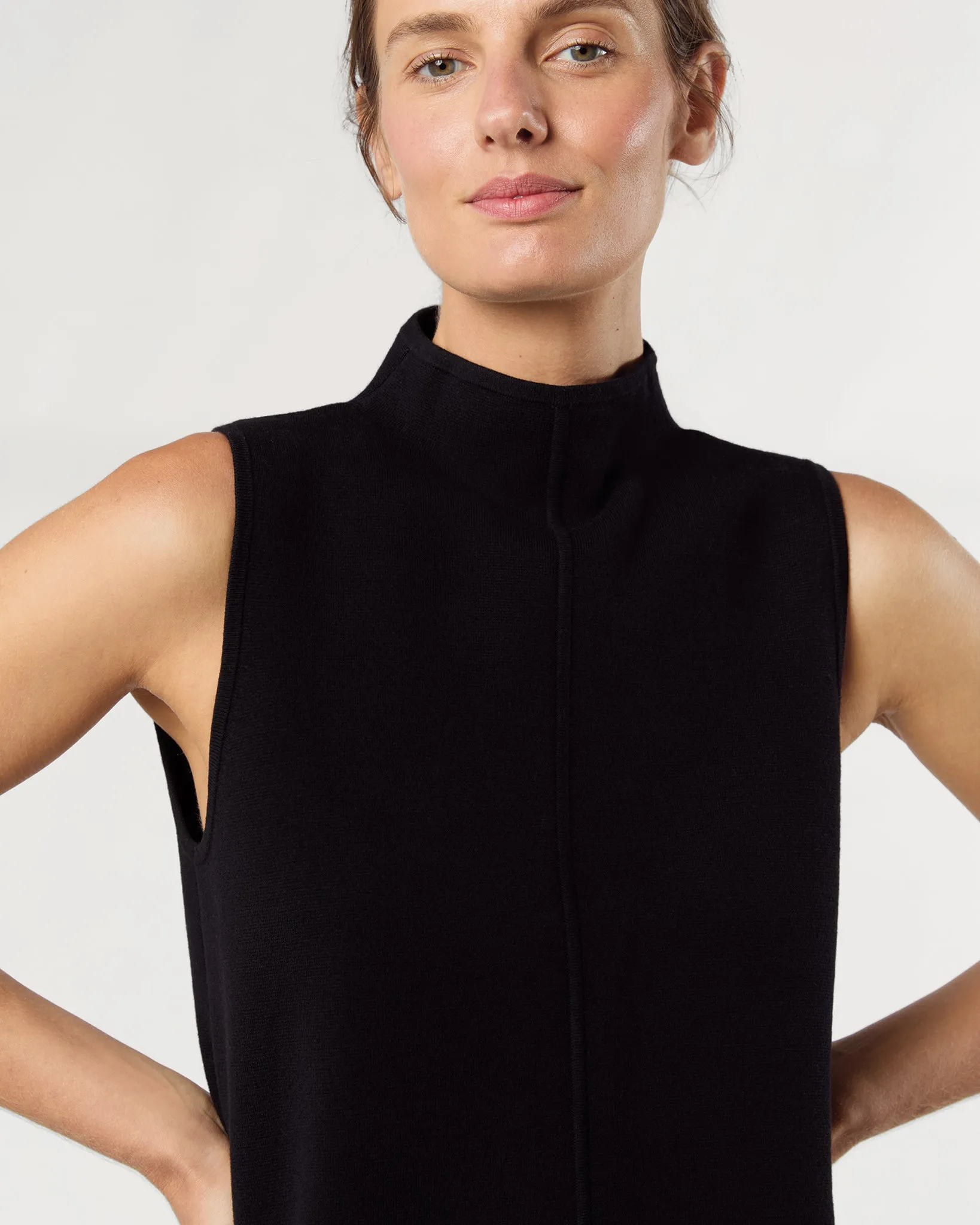 Rebel Dress in Black Cotton/Silk sold by Mashburn product image thumbnail 2