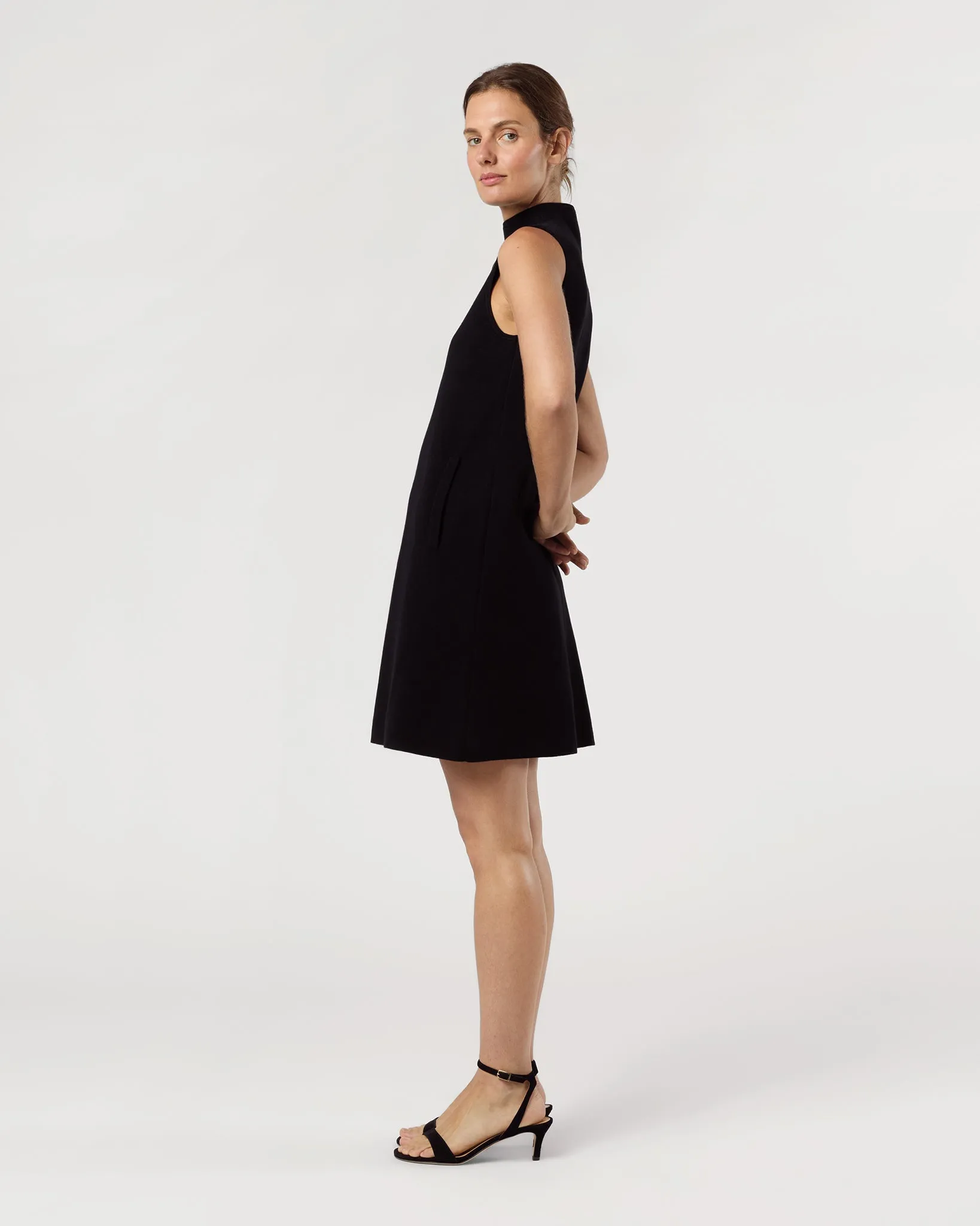 Rebel Dress in Black Cotton/Silk sold by Mashburn product image thumbnail 4