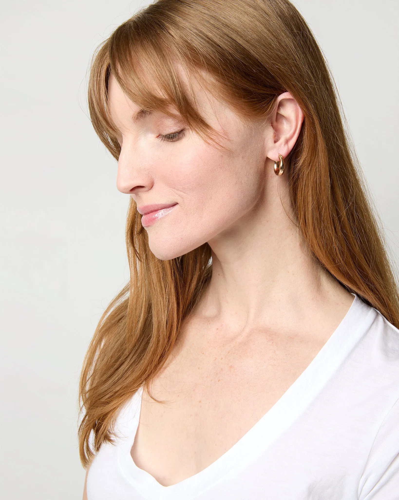 Medium Hoop Earrings in Gold sold by Mashburn product image thumbnail 2