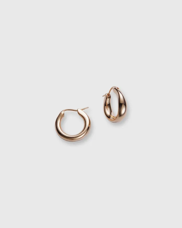 Medium Hoop Earrings in Gold sold by Mashburn