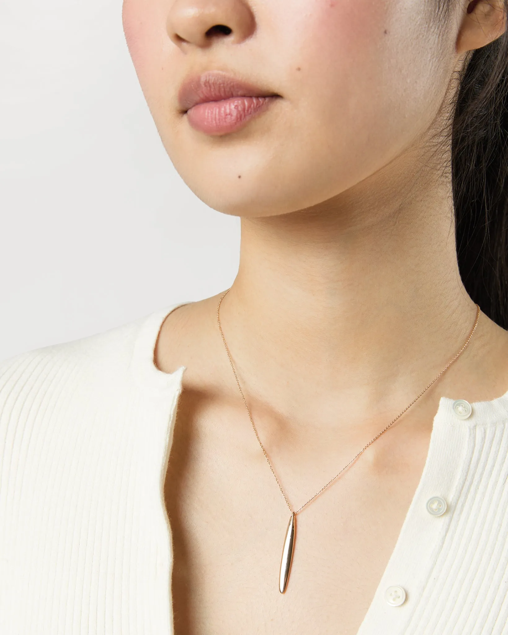 Long Drop Pendant Necklace in Gold sold by Mashburn product image thumbnail 2