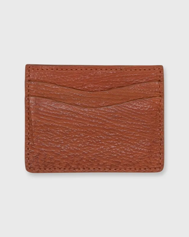 Card Holder in Cognac Sharkskin sold by Mashburn