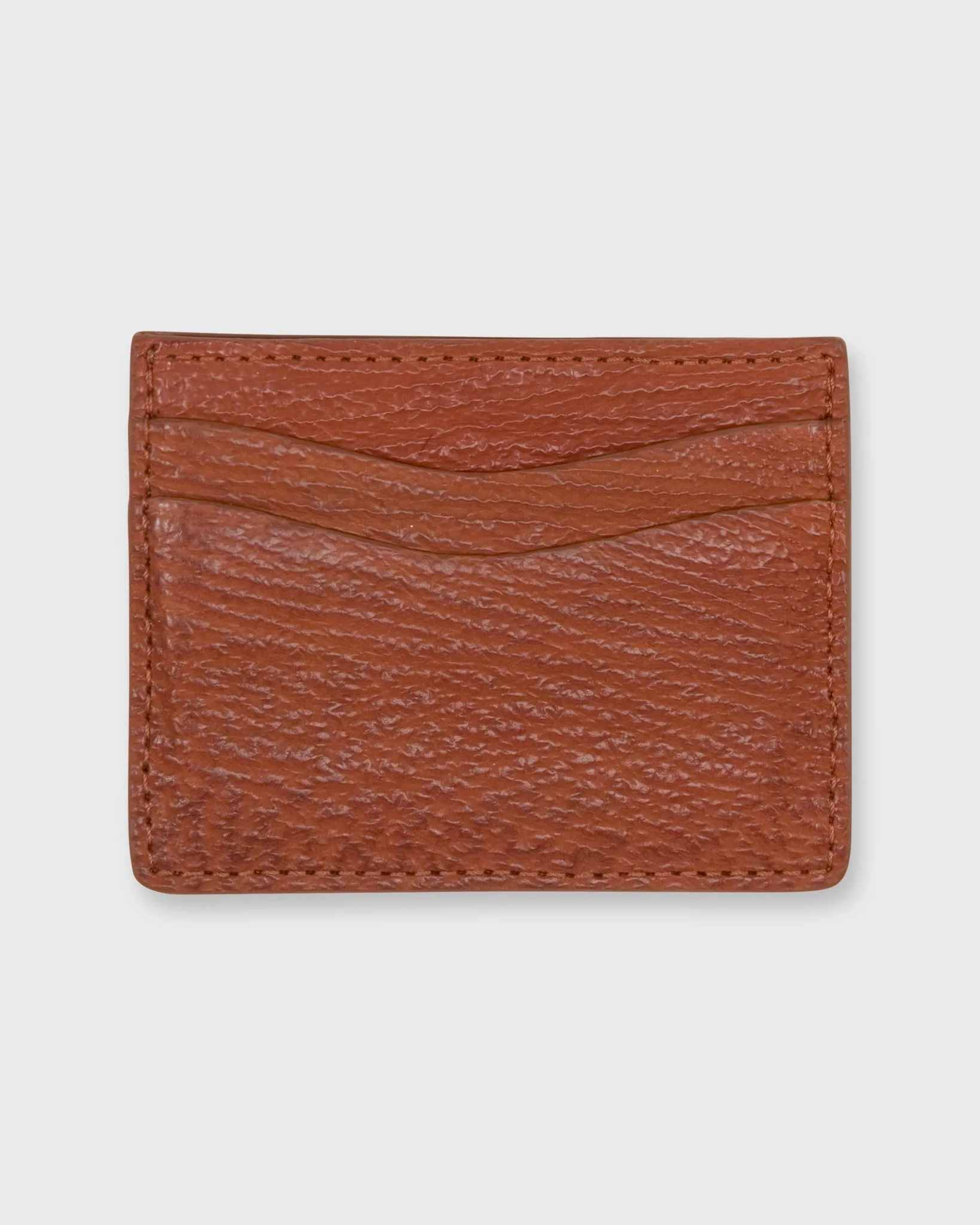 Card Holder in Cognac Sharkskin sold by Mashburn