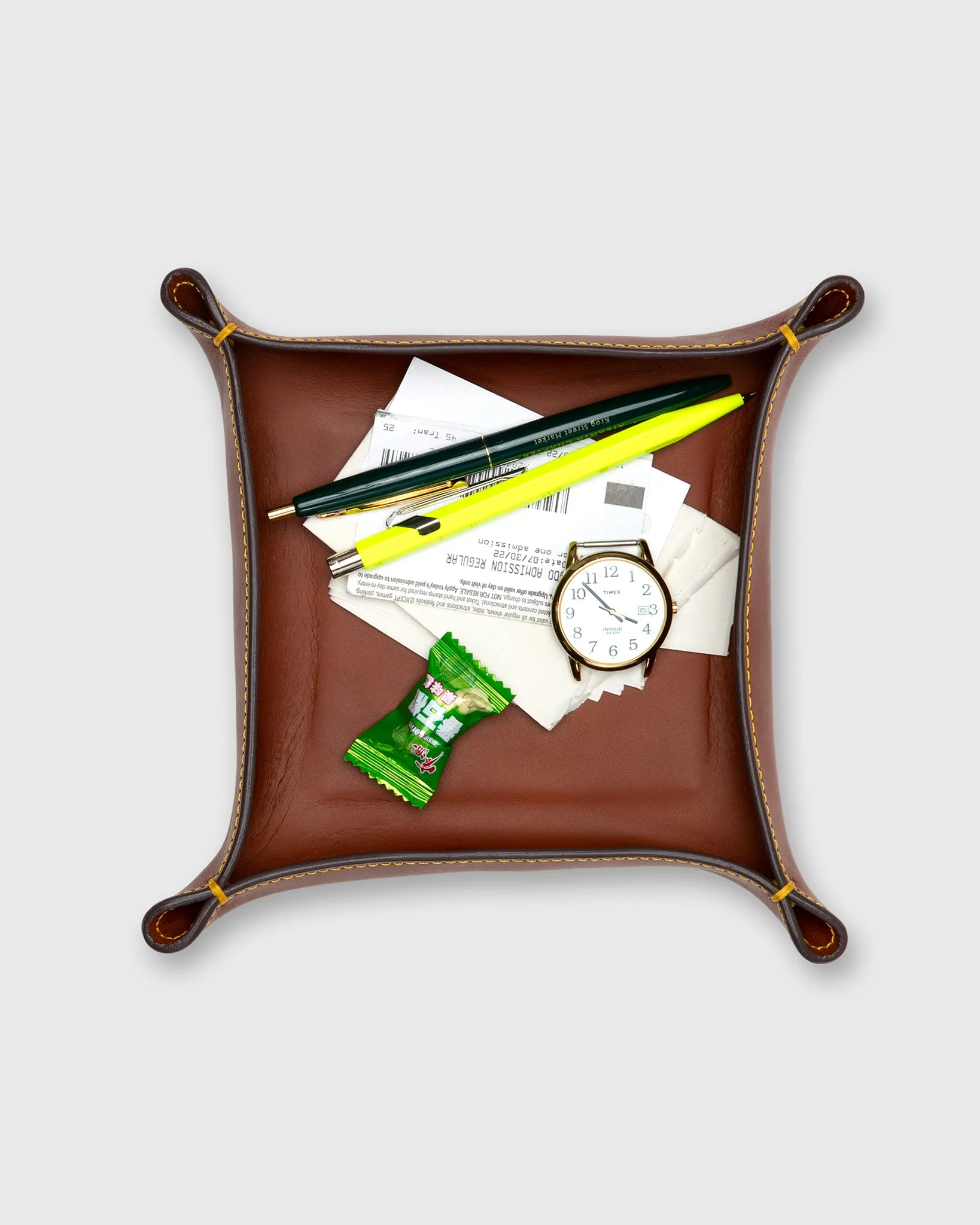 Medium Tray in Golden Leather sold by Mashburn product image thumbnail 2