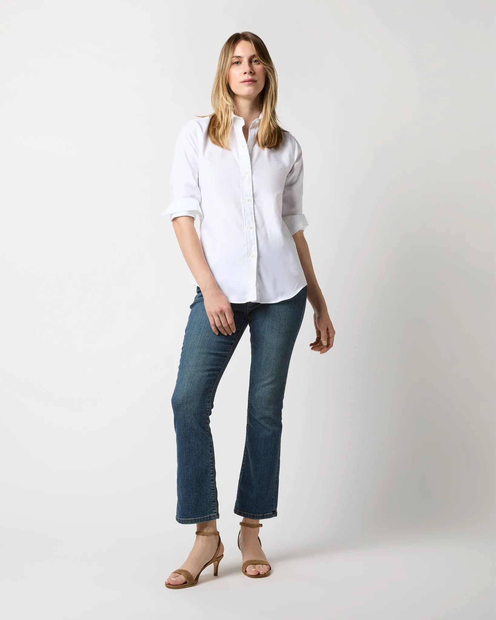 Icon Spread Shirt in White Roxford sold by Mashburn product image thumbnail 3