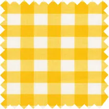 Made-to-Order Pleated Wrap Skirt in Yellow Medium Gingham Poplin sold by Mashburn
