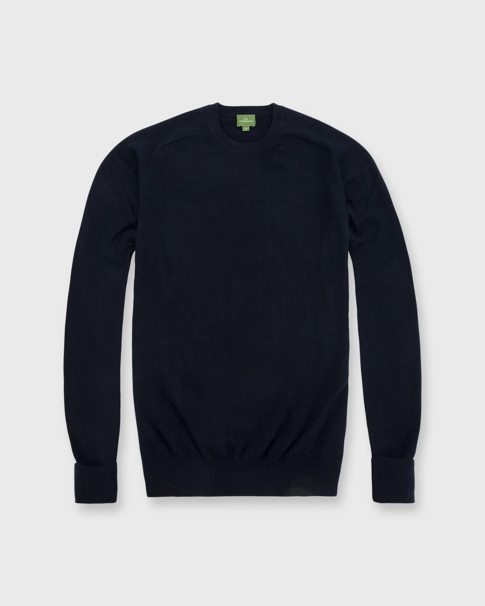 Classic Crewneck Sweater in Navy Cashmere sold by Mashburn