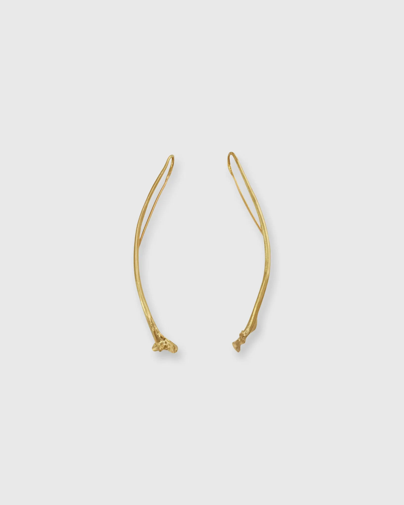 Rattlesnake Rib Earrings in Vermeil sold by Mashburn
