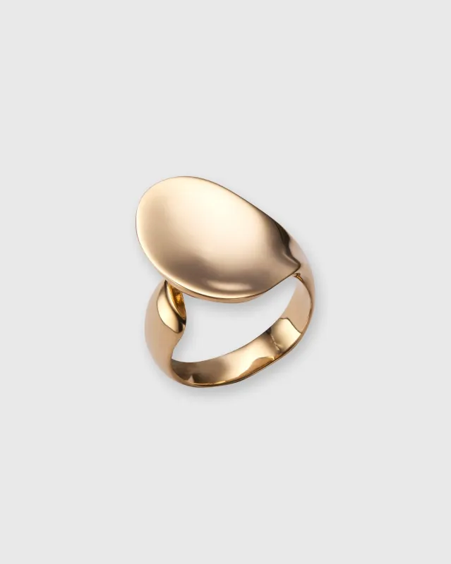 Small Concave Ring in Gold sold by Mashburn