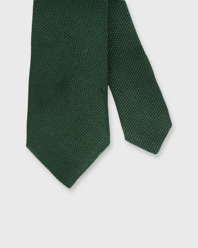 Silk Fino Grenadine Tie in Hunter Green sold by Mashburn