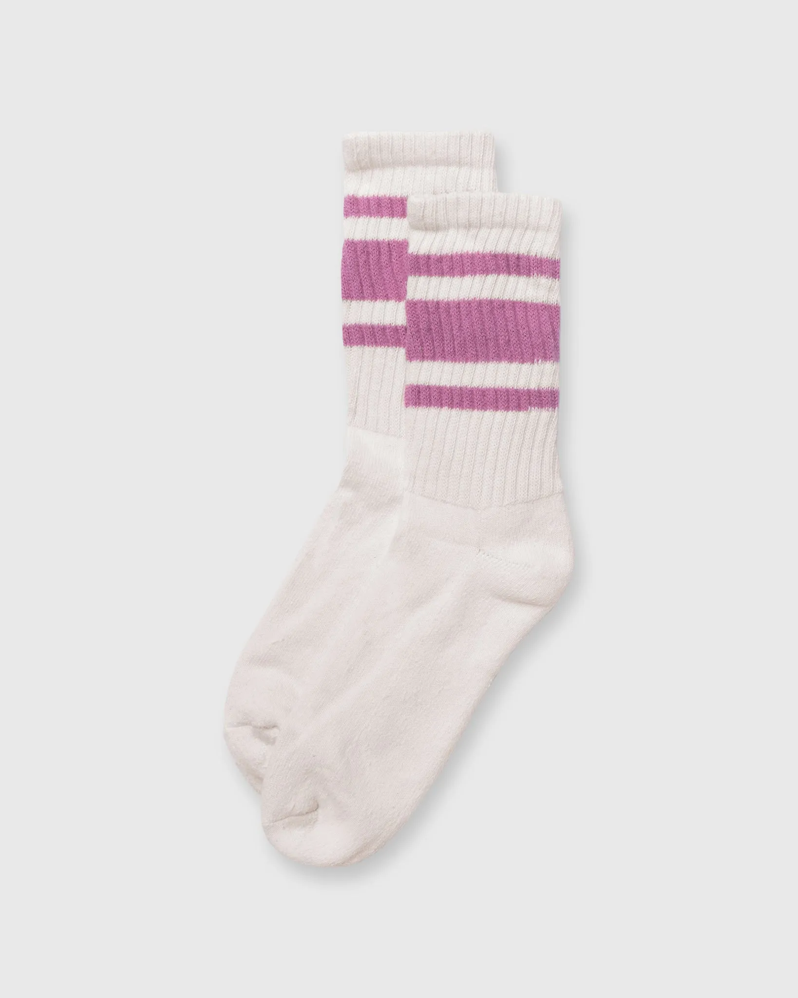 Retro Mono Stripe Socks in Dusty Rose sold by Mashburn