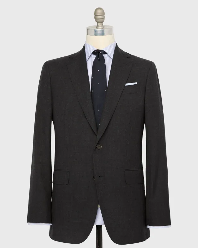 Kincaid No. 2 Suit in Charcoal Plainweave sold by Mashburn