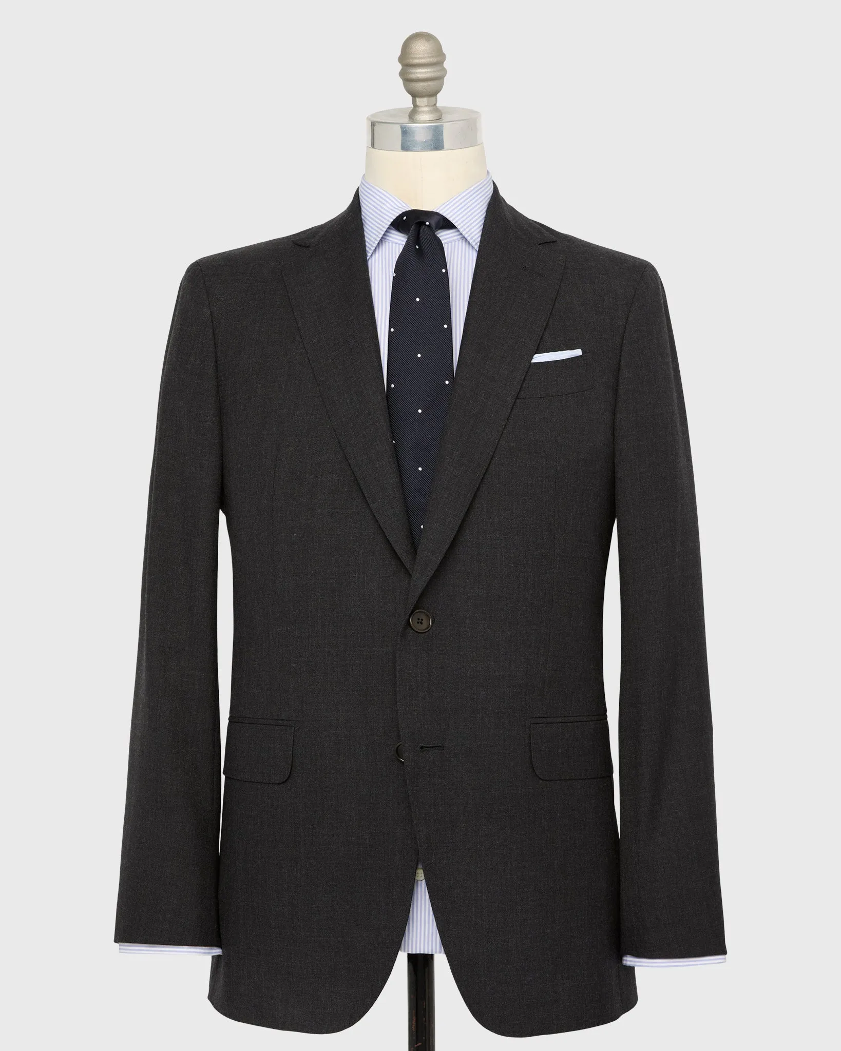 Kincaid No. 2 Suit in Charcoal Plainweave sold by Mashburn