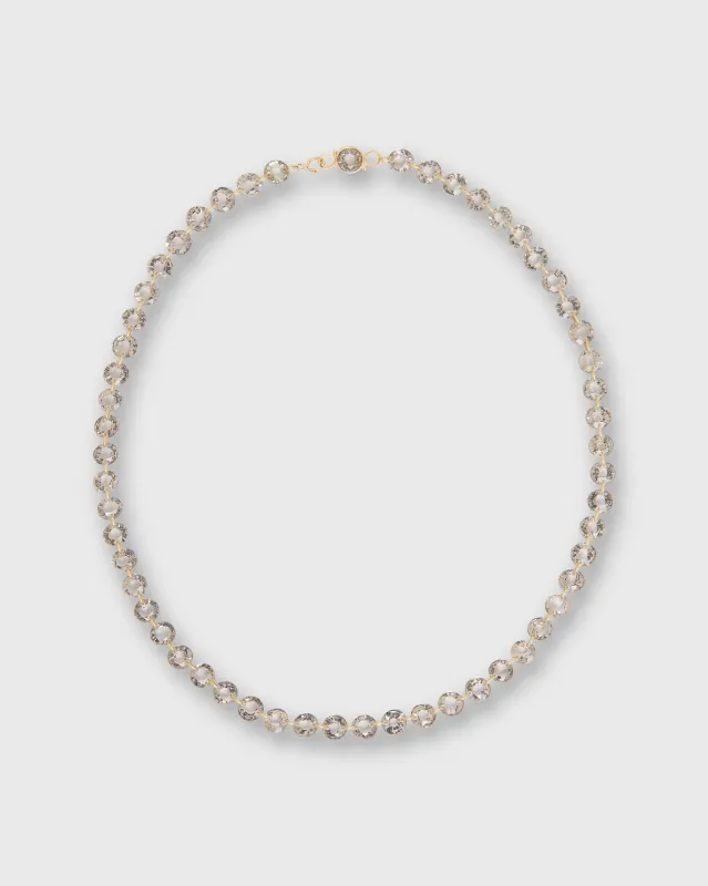 Small Lady Like Necklace in Smokey Quartz sold by Mashburn