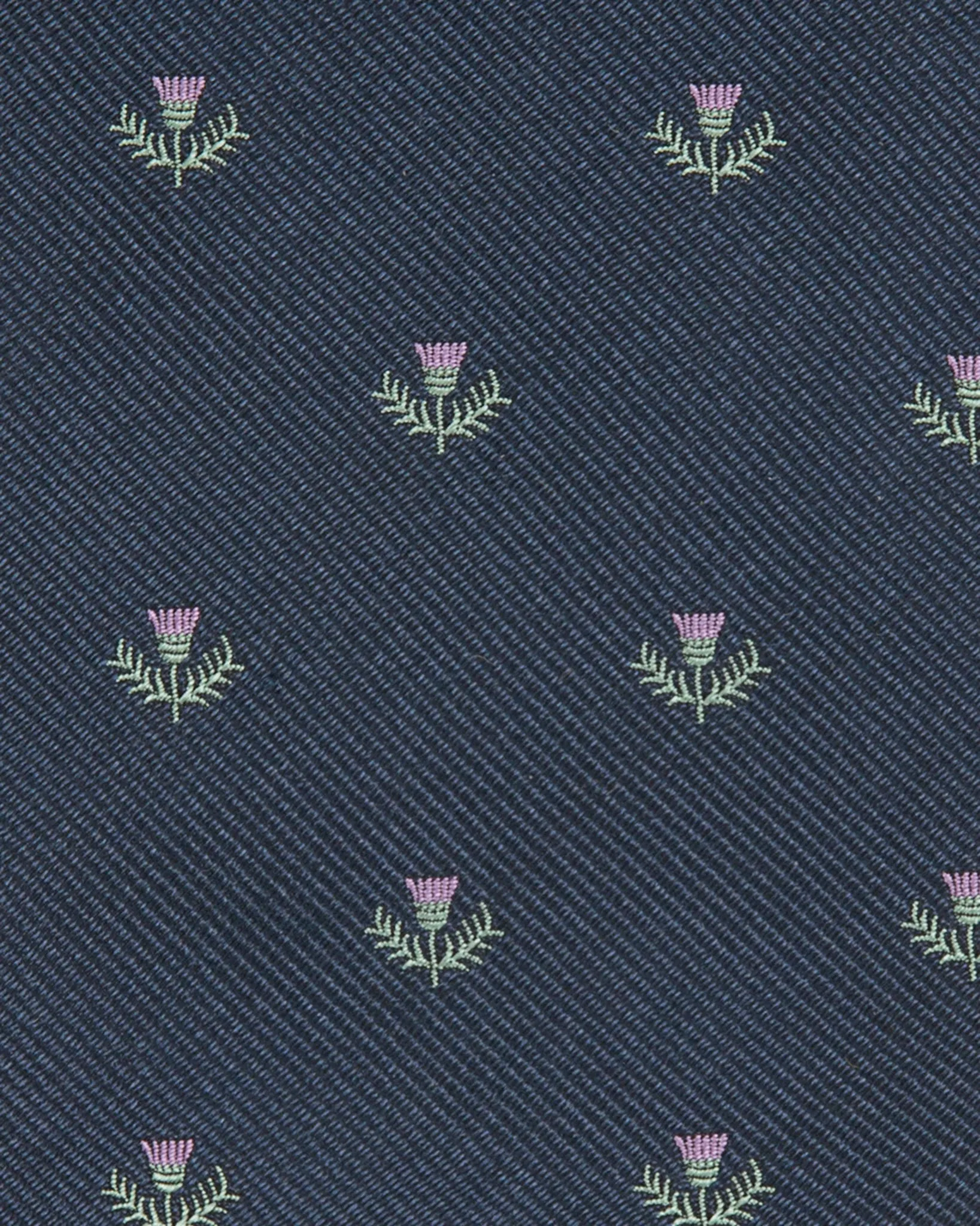 Silk Club Tie in Navy/Lavender/Green Laurel sold by Mashburn product image thumbnail 2