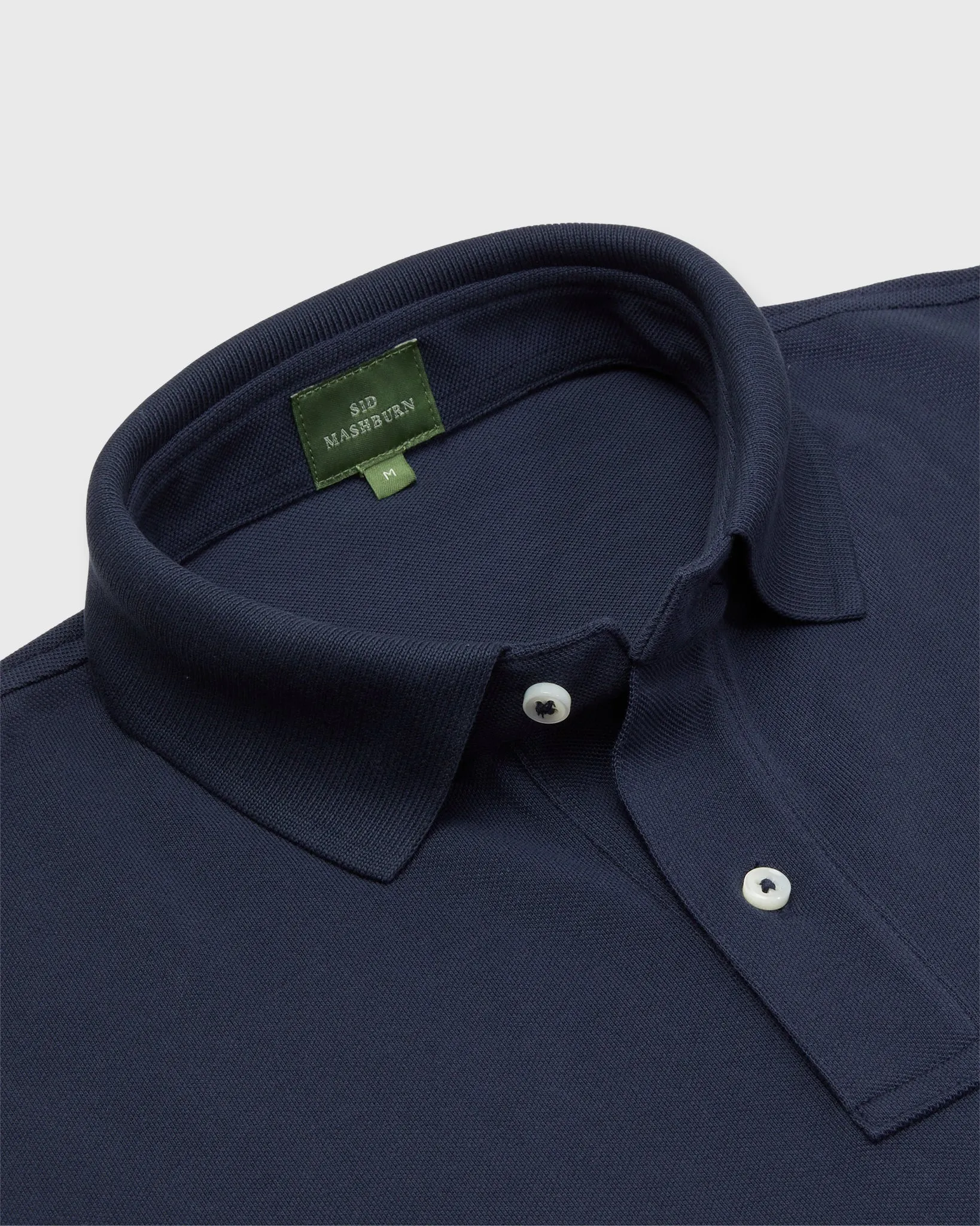 Court Polo in Navy Pima Pique sold by Mashburn product image thumbnail 2