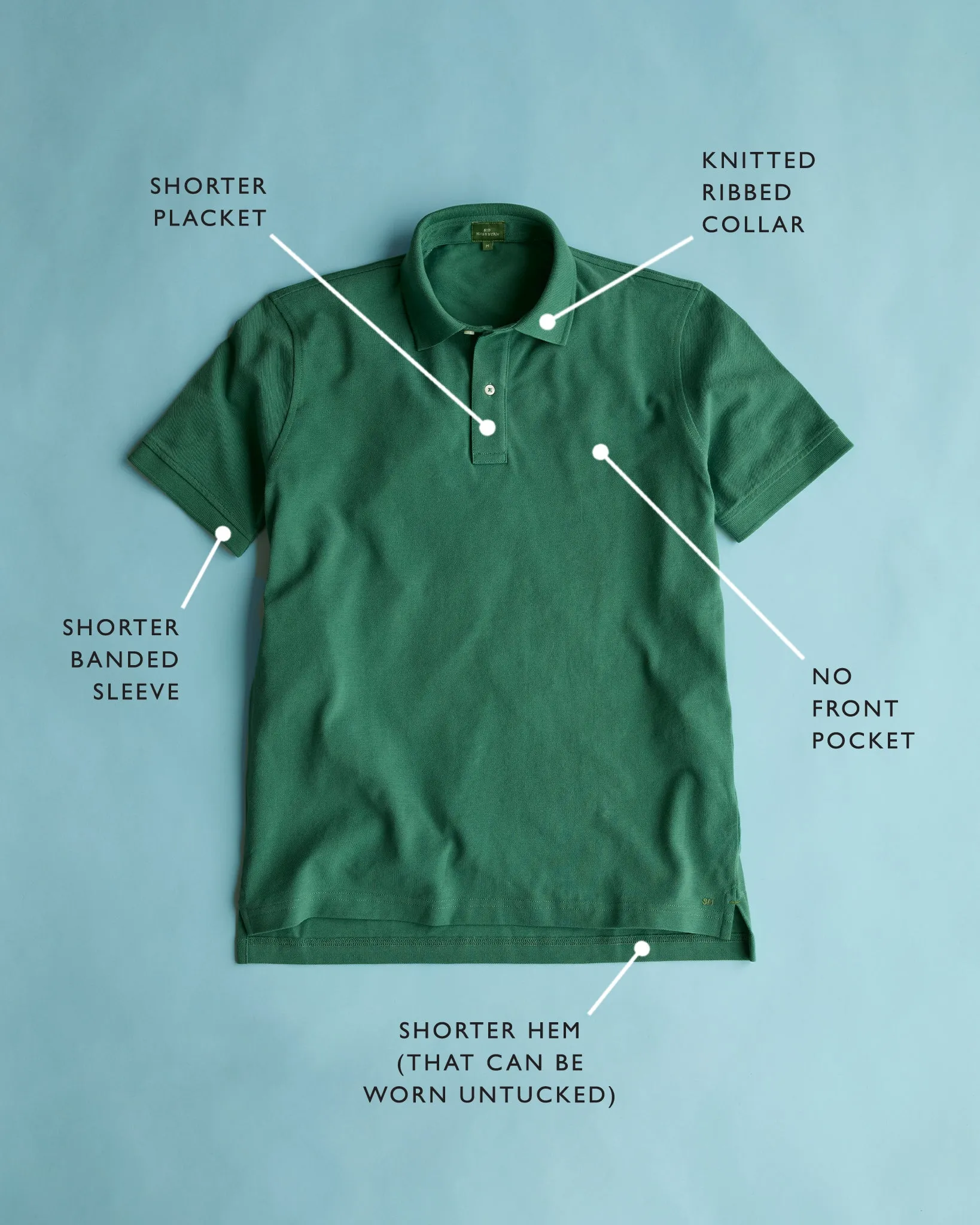 Court Polo in Navy Pima Pique sold by Mashburn product image thumbnail 5