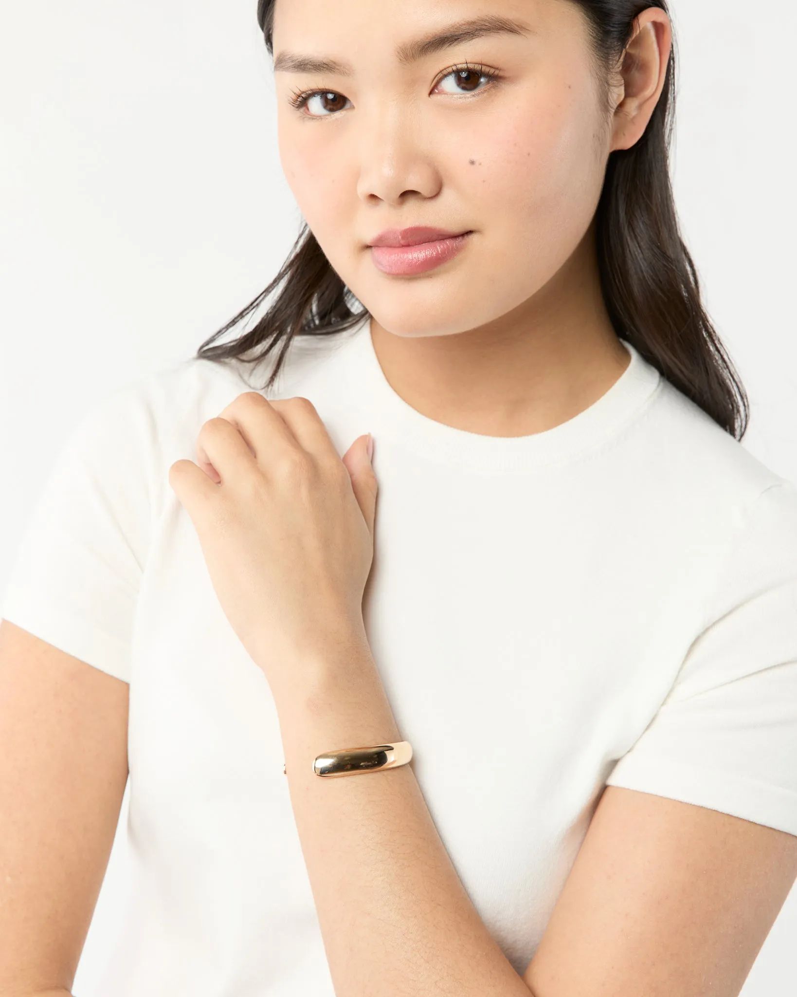 Open Cuff Bracelet in Gold sold by Mashburn product image thumbnail 3
