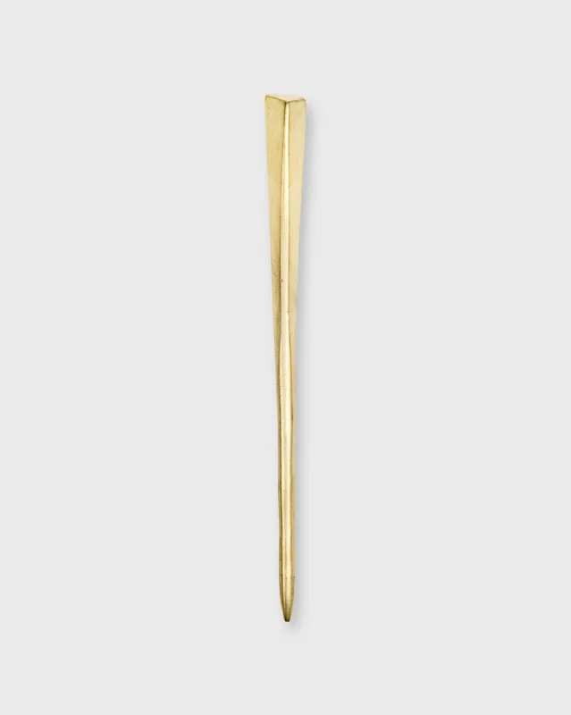 Triangle Hairpin in Brass sold by Mashburn