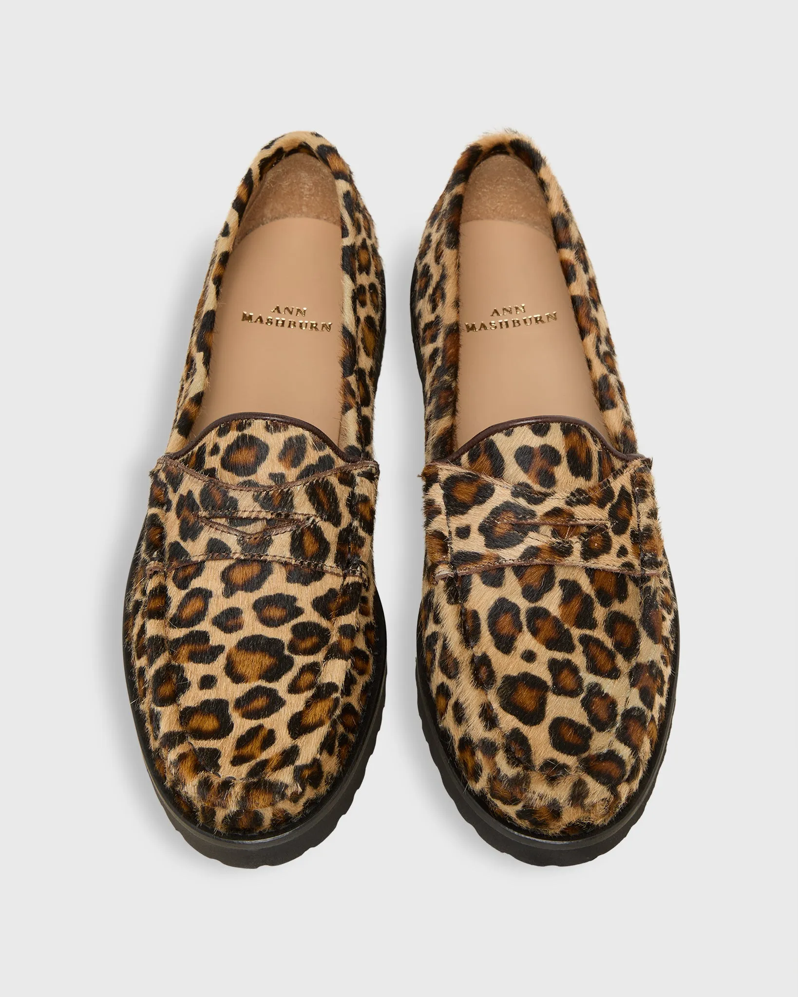 Lug Sole Loafer in Leopard Pony sold by Mashburn product image thumbnail 2