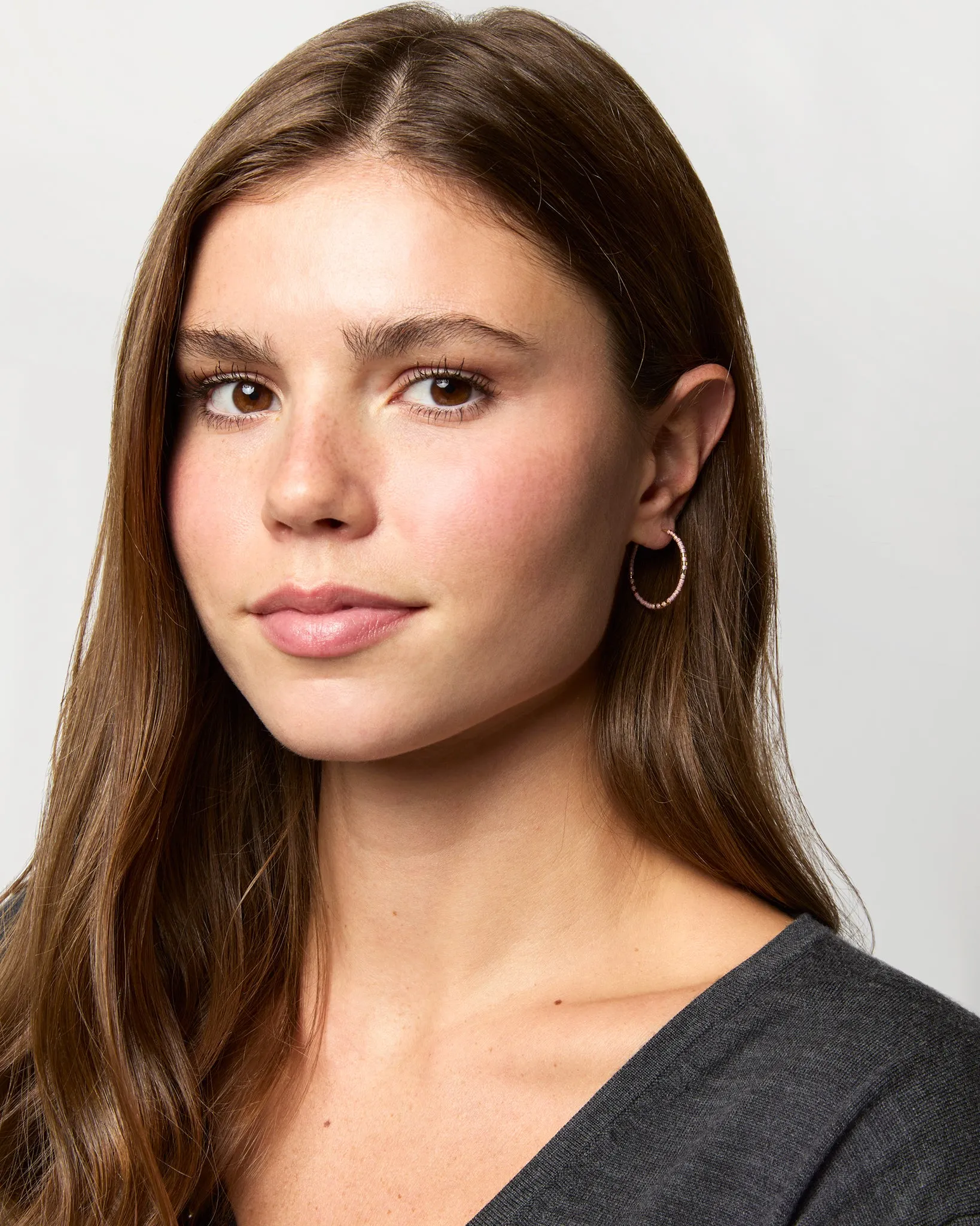 Zoe Hoop Earrings in Lilac sold by Mashburn product image thumbnail 2