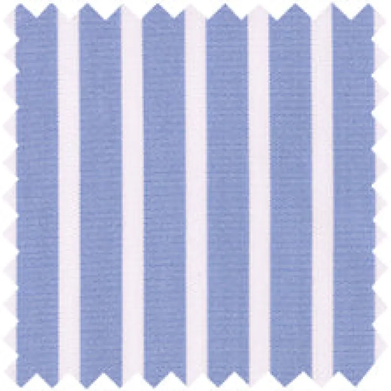 Made-to-Measure Shirt in Blue/White Bold Banker Stripe Poplin made by Sid Mashburn