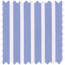 Made-to-Measure Shirt in Blue/White Bold Banker Stripe Poplin sold by Mashburn