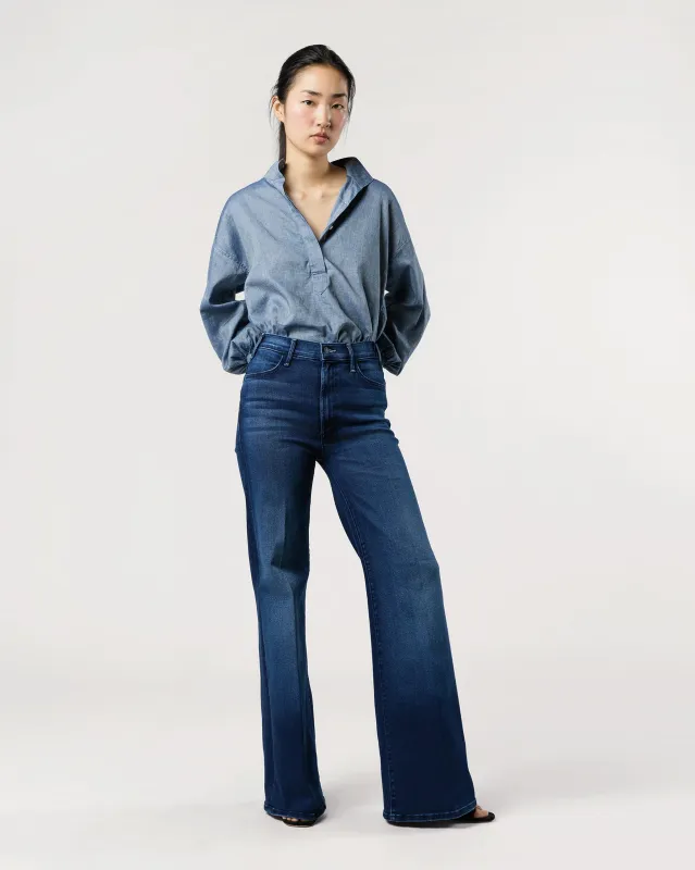 The Hustler Roller Sneak Jean in Homecoming High sold by Mashburn