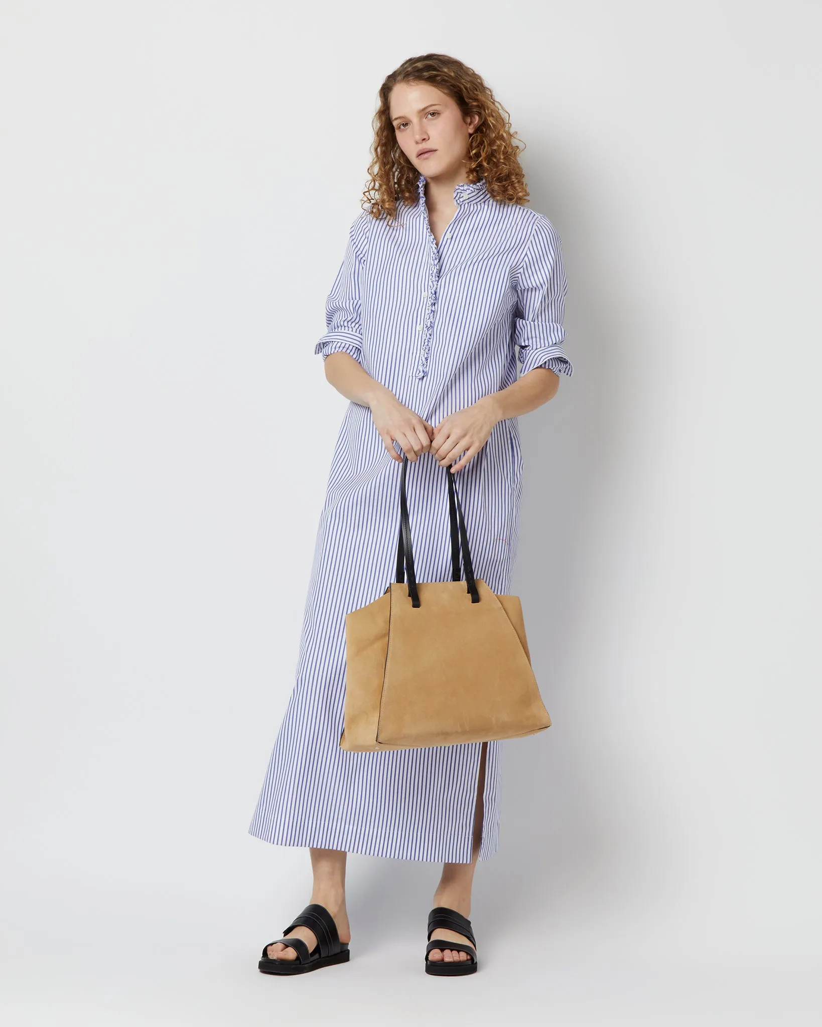 Evie Tote in Camel Suede sold by Mashburn product image thumbnail 2