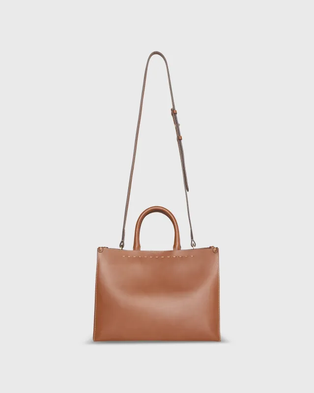 Olivia Handbag in Tan Leather sold by Mashburn