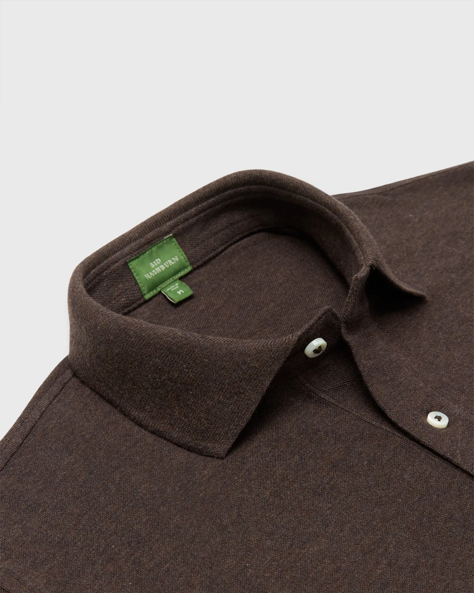 Court Polo in Heather Brown Pima Pique sold by Mashburn product image thumbnail 2