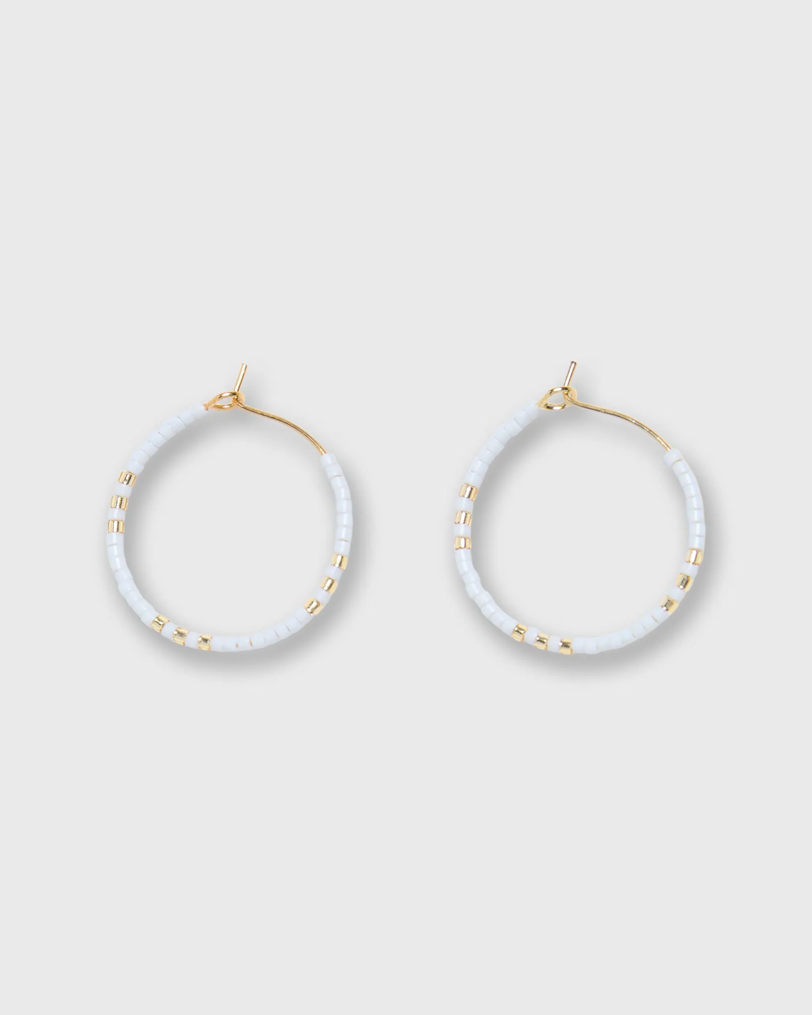 Zoe Hoop Earrings in Snow sold by Mashburn product image thumbnail 3