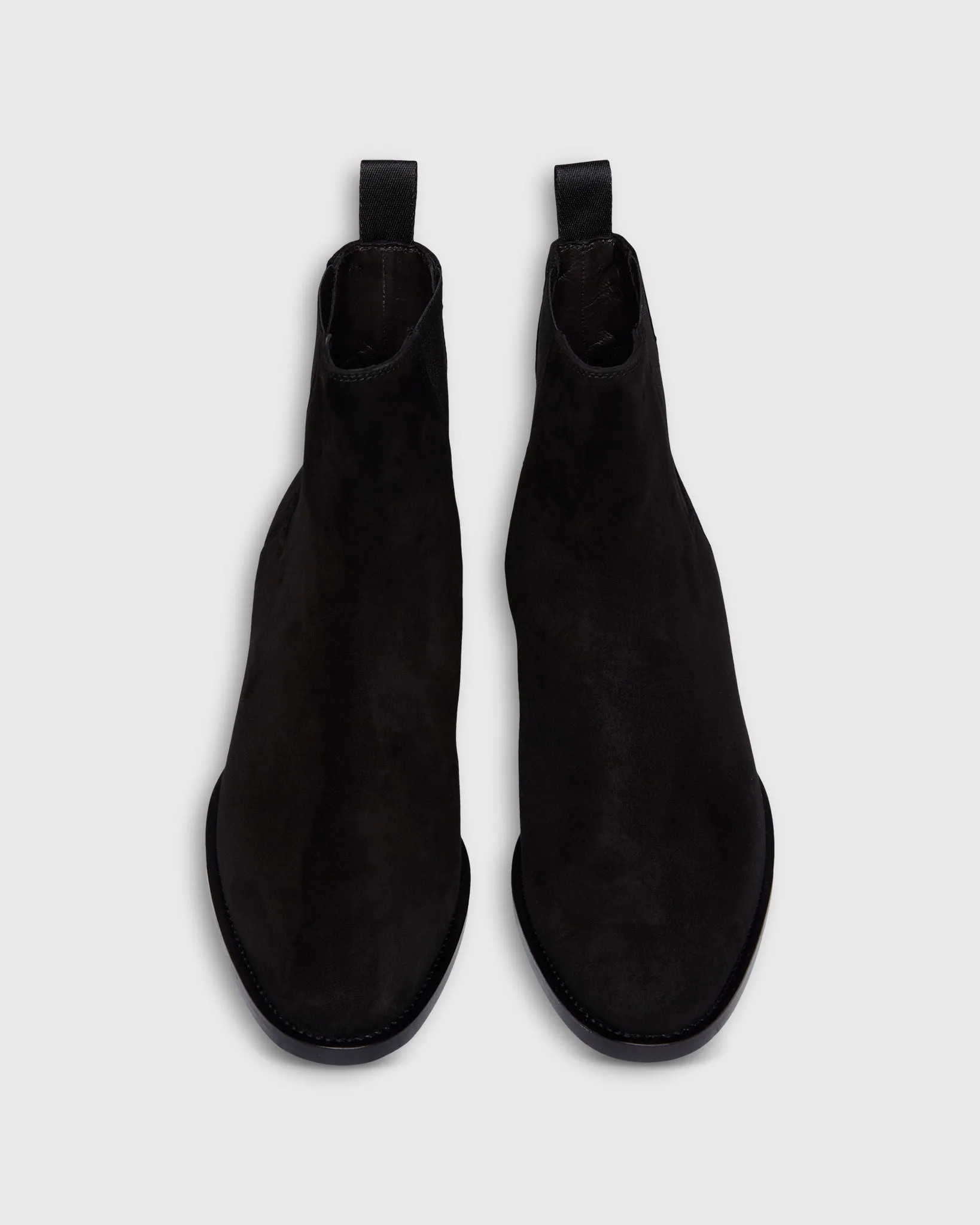 Heeled Chelsea Boot in Black Suede sold by Mashburn product image thumbnail 2