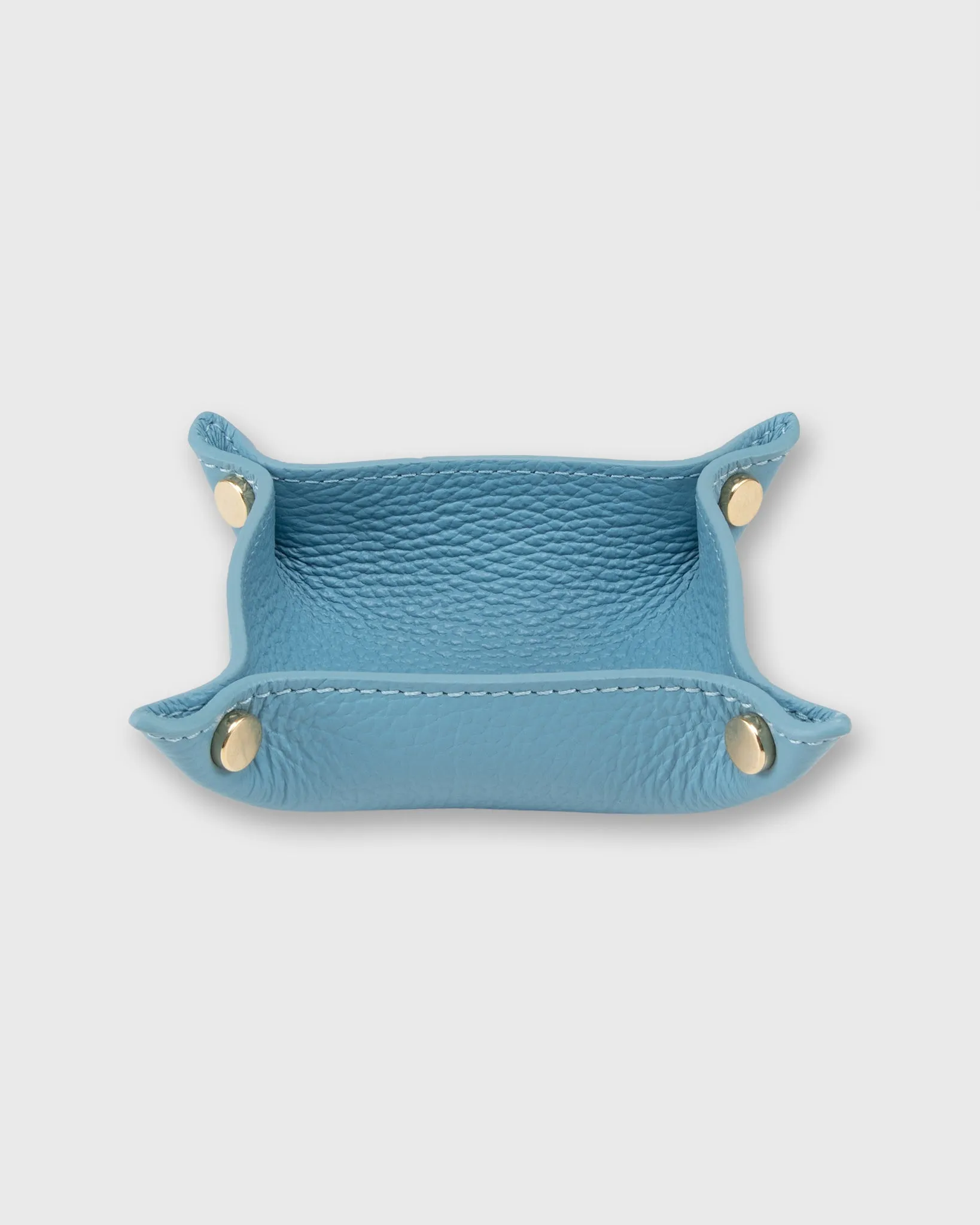 Soft Small Square Tray in Azure Leather sold by Mashburn product image thumbnail 3