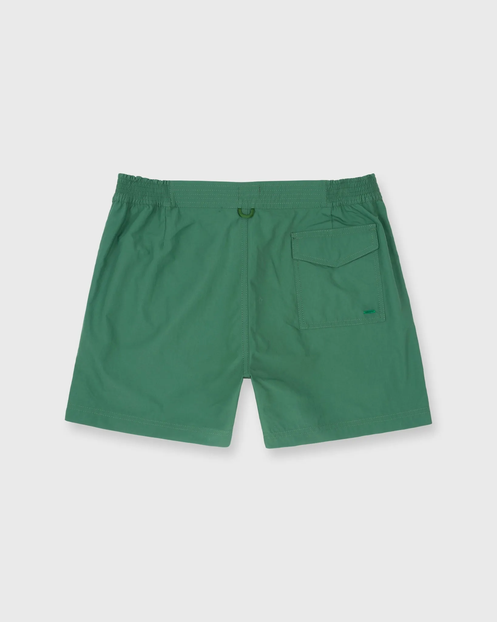 Zip-Front Standard Swim Short in Pine Nylon sold by Mashburn product image thumbnail 2