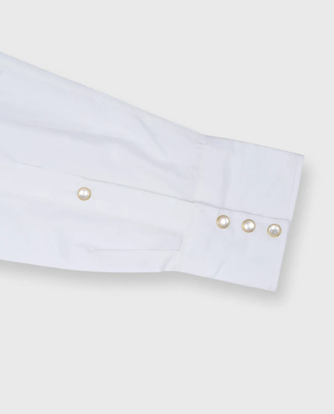Western Work Shirt in White Poplin sold by Mashburn product image thumbnail 4