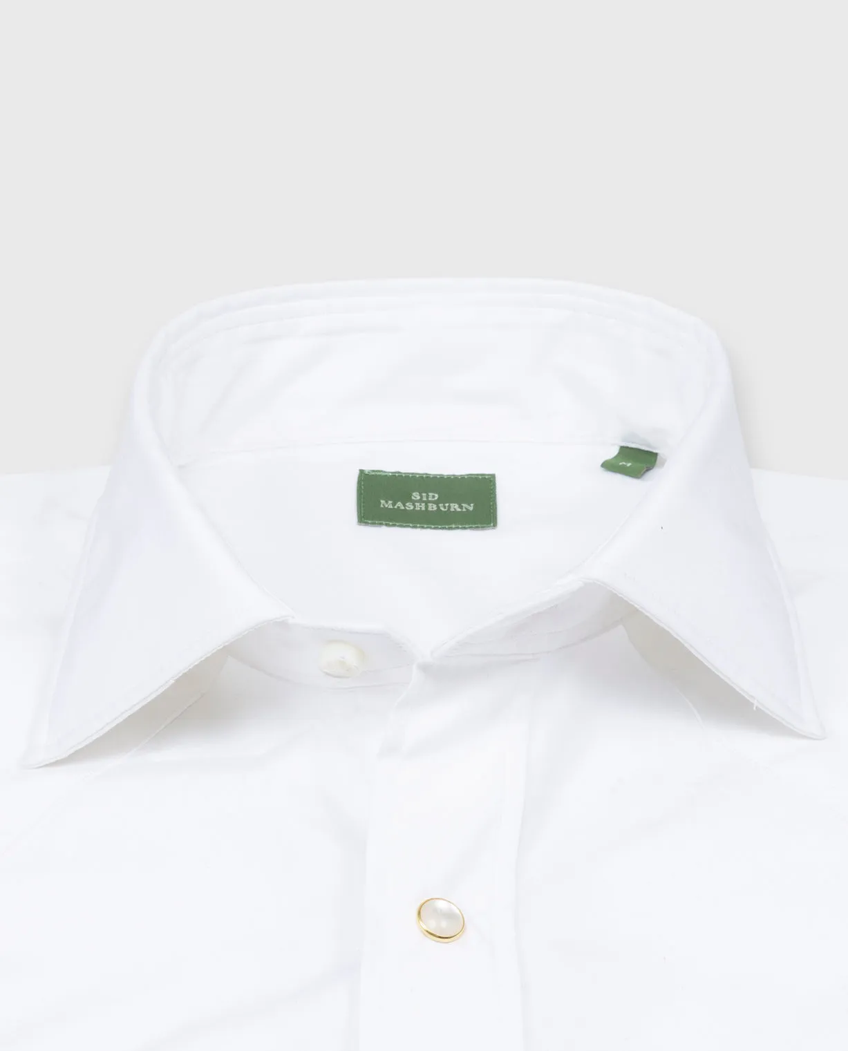 Western Work Shirt in White Poplin sold by Mashburn product image thumbnail 3