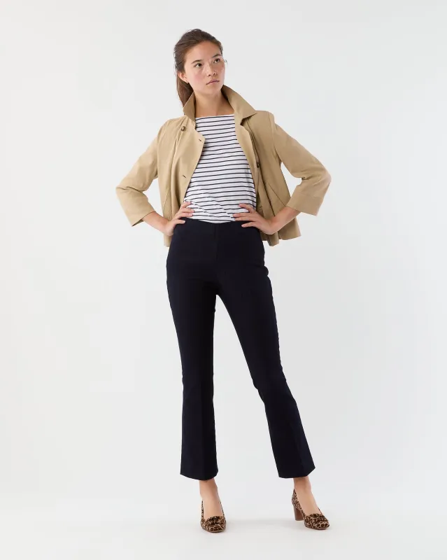 Faye Flare Cropped Pant in Indigo Stretch Denim sold by Mashburn