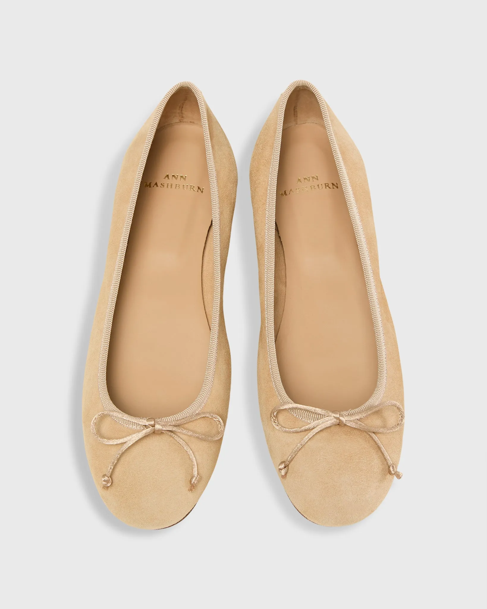 Ballet Flat in Camel Suede sold by Mashburn product image thumbnail 2