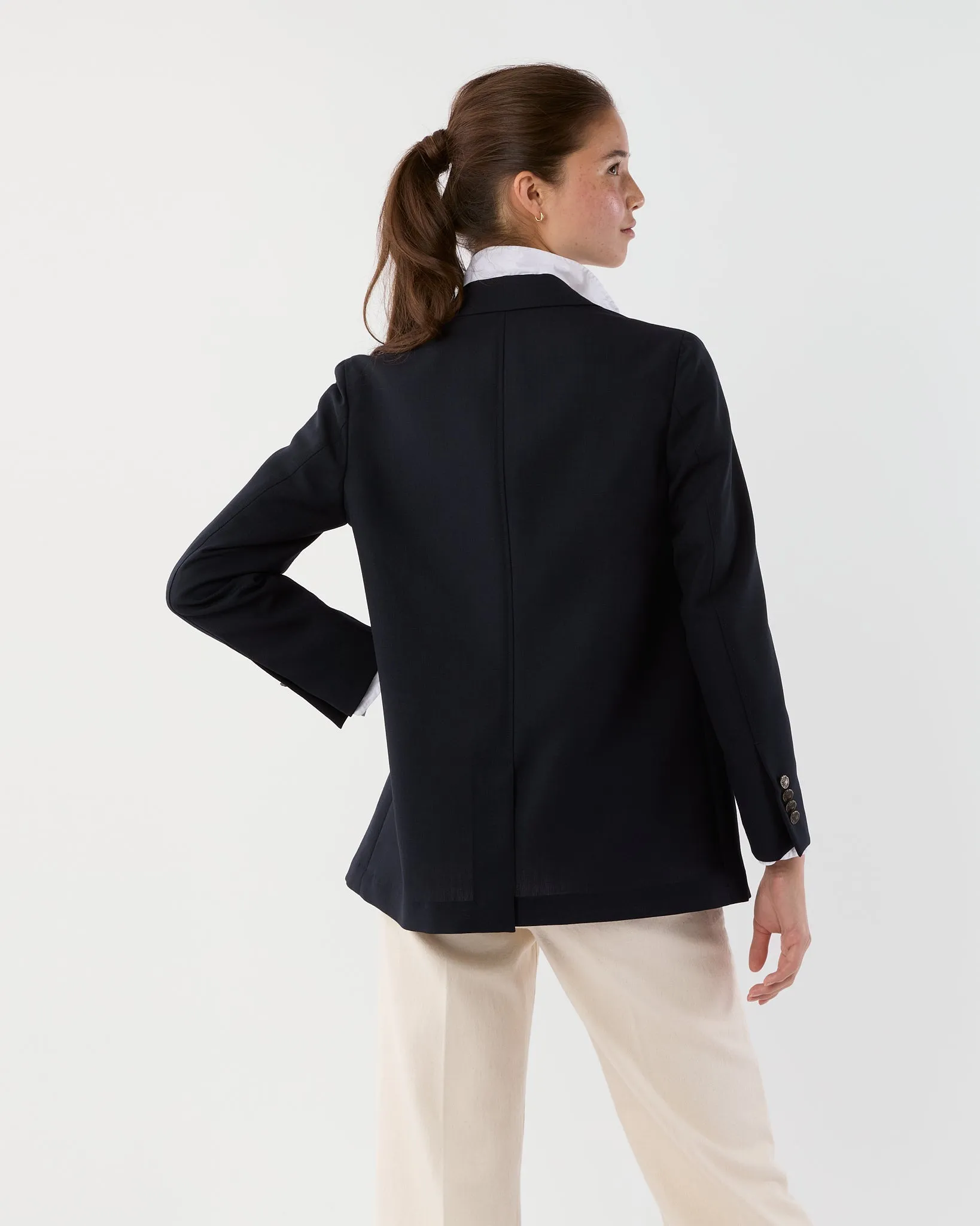 Ghost Blazer in Navy High-Twist sold by Mashburn product image thumbnail 5
